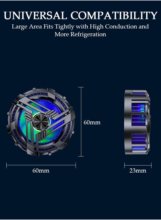 DUNISO Phone Cooler for Live Streaming and Gaming, Semi-Conductor Cooling Chip Mobile Phone Radiator with Adjustable 2 Gear Wind Speed and Adjustable Stand,Magnetic Mobile Phone Radiator Fit All Types of iPh  - Image 4