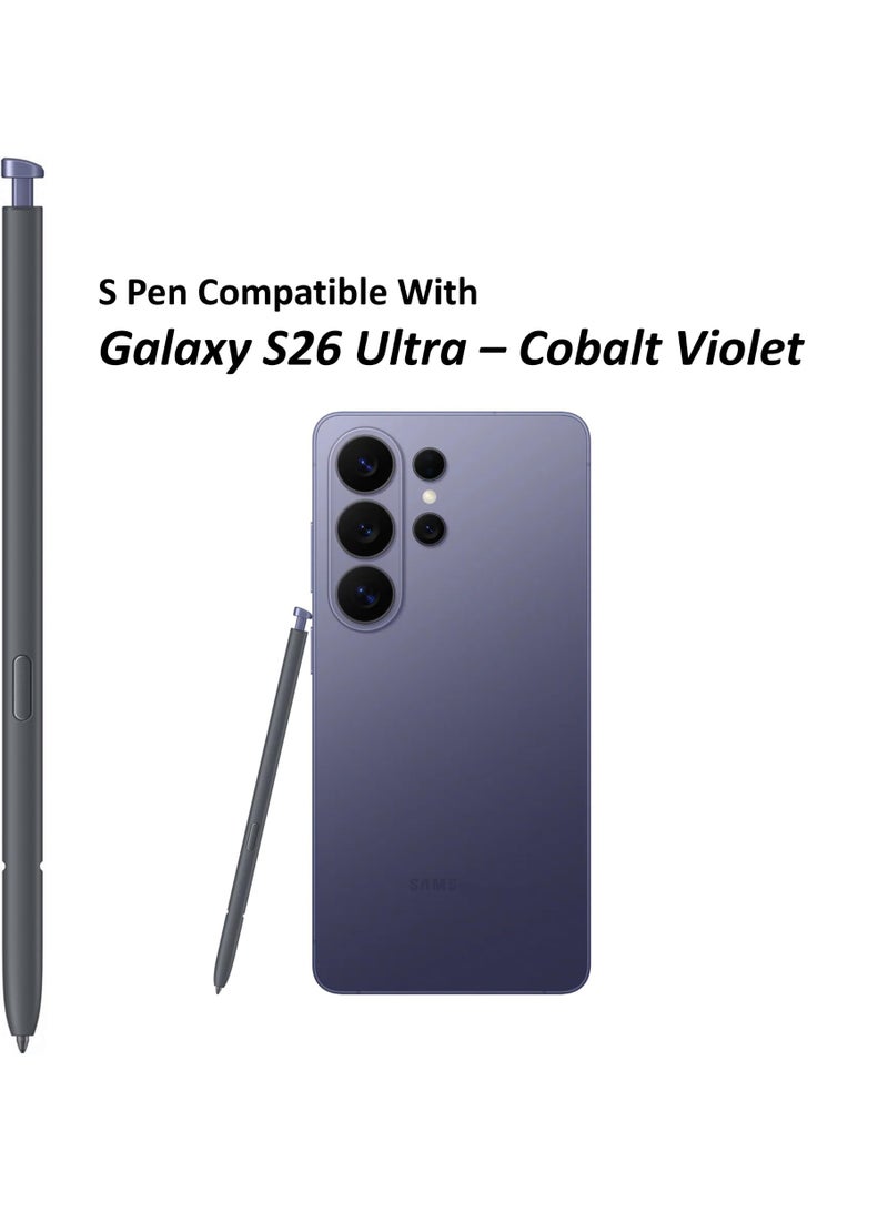 قلم S-Pen بديل لسامسونج جالاكسي S26 Ultra، قلم شاشة لمس مع 5 رؤوس/أطراف إضافية – لون بنفسجي - Image 3