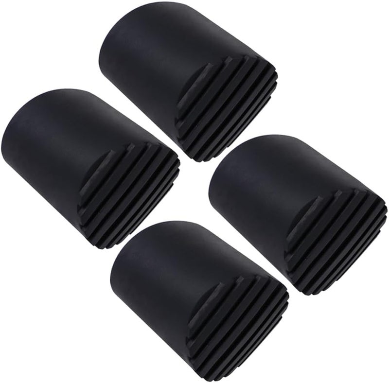 4Pcs Black Rubber Foot Pads For Ladders Non Slip Stabilizer Protects Floors Enhances Stability - Image 2