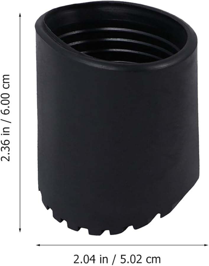 4Pcs Black Rubber Foot Pads For Ladders Non Slip Stabilizer Protects Floors Enhances Stability - Image 3