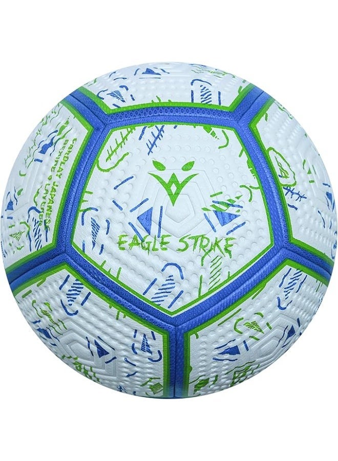 Eagle Strike Professional Match Soccer Ball – Size 5 PU Football, Official Weight 420-440g for Competitive Play - Image 1