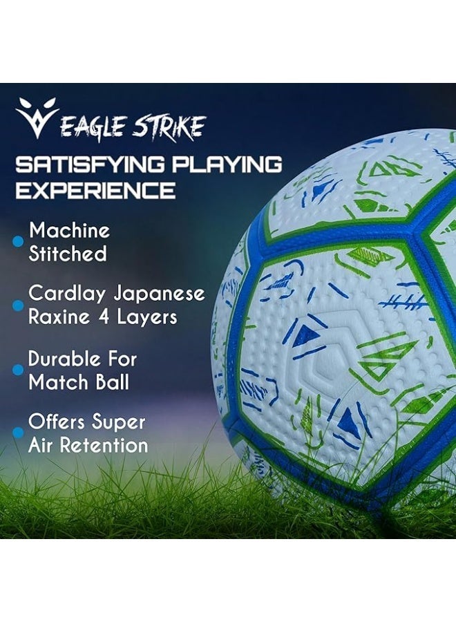 Eagle Strike Professional Match Soccer Ball – Size 5 PU Football, Official Weight 420-440g for Competitive Play - Image 5