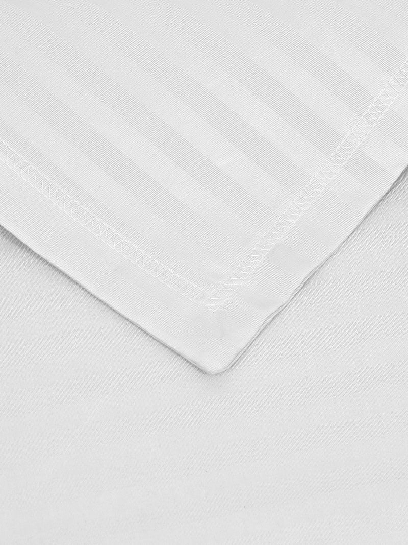 LINENWALAS 100% Cotton Linen Striped Bedsheet for Double Bed Size Bedding with Pillow Cover for Bedroom, Soft Smooth Hotel Quality Flat Sheets with Pillowcase for Summer (90x100 inch, Grey) - Image 4