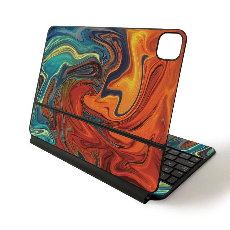 MIGHTY SKINS MightySkins Skin for Apple Magic Keyboard for iPad Pro 11-inch (2020) - Sushi | Protective, Durable, and Unique Vinyl Decal wrap Cover (APIPSK1120-Lava Water) - Image 4