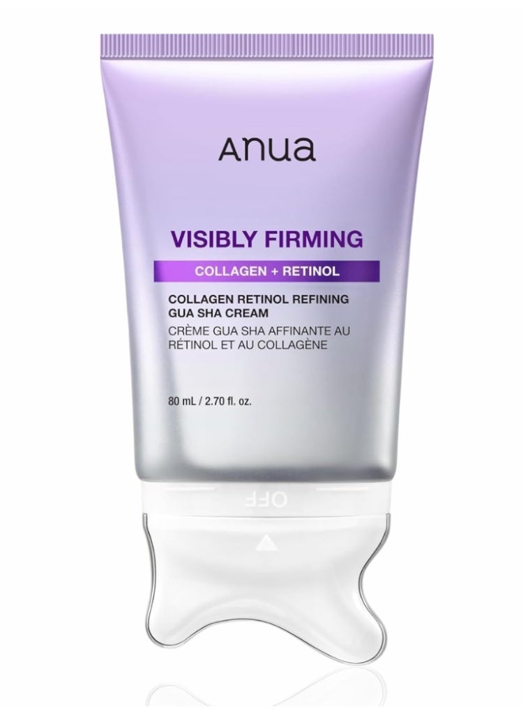 Anua Visibly Firming Collagen Retinol Gua Sha Cream – Lifting & Firming with Peptide for Jawline & Décolleté 80mlml - Image 1