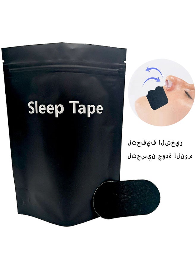 Googeer 30PCS Sleep Strips, Mouth Tape For Sleeping Specially Designed For Lip Contact, Cotton Sleep Strips, Anti Snoring Mouth Tape For Snoring Relief and Sleeping Quality Improvement (Black)  - Image 1