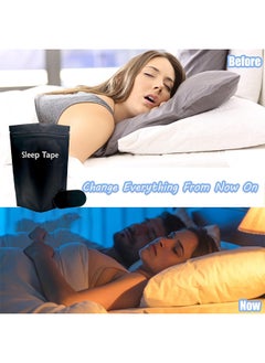 Googeer 30PCS Sleep Strips, Mouth Tape For Sleeping Specially Designed For Lip Contact, Cotton Sleep Strips, Anti Snoring Mouth Tape For Snoring Relief and Sleeping Quality Improvement (Black)  - Image 5
