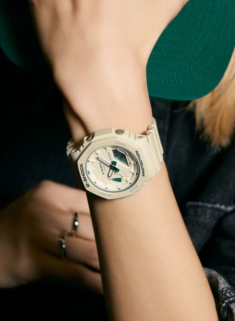 G-SHOCK Casio Analog-Digital White Dial Women's Watch-GMA-S2100GA-7ADR, White - Image 3