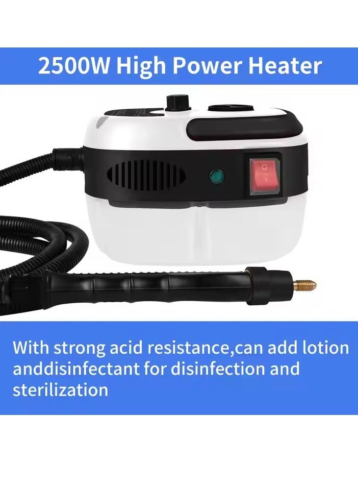 DUNISO 2500W Portable Handheld Steam Cleaner High Temperature Pressurized Steam Cleaning Machine With Brush Heads For Kitchen Furniture Bathroom Car - Image 3