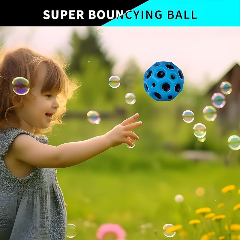 VR CREATIVES Super Bouncing Moon Ball and Space Galaxy Bubble Ball - Improve Hand-Eye Coordination - Easy to Grip and Pack of 3 - Image 3