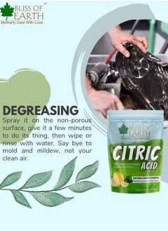 BLISS OF EARTH Bliss of Earth Anhydrous Citric Acid Powder For Food Bath Bombs Cleaning & Preserving 453GM  - Image 5