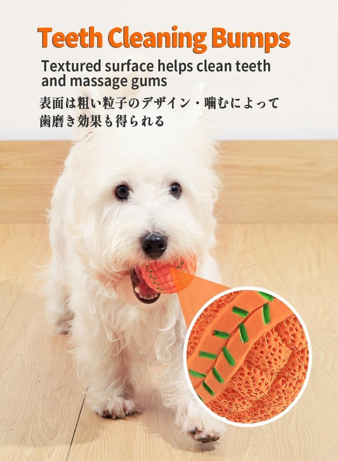 SCHITEC Squeaky Dog Balls, [4 Pack] Interactive Latex Rubber Squeak Dog Toys, 2.4'' Soft Bouncy Fetch Play Ball Toy for Small Dogs Puppies - Image 5