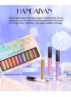 Handaiyan 12 Piece Pearl Glitter Sequined  Liquid Eye Shadow Set  - Image 3