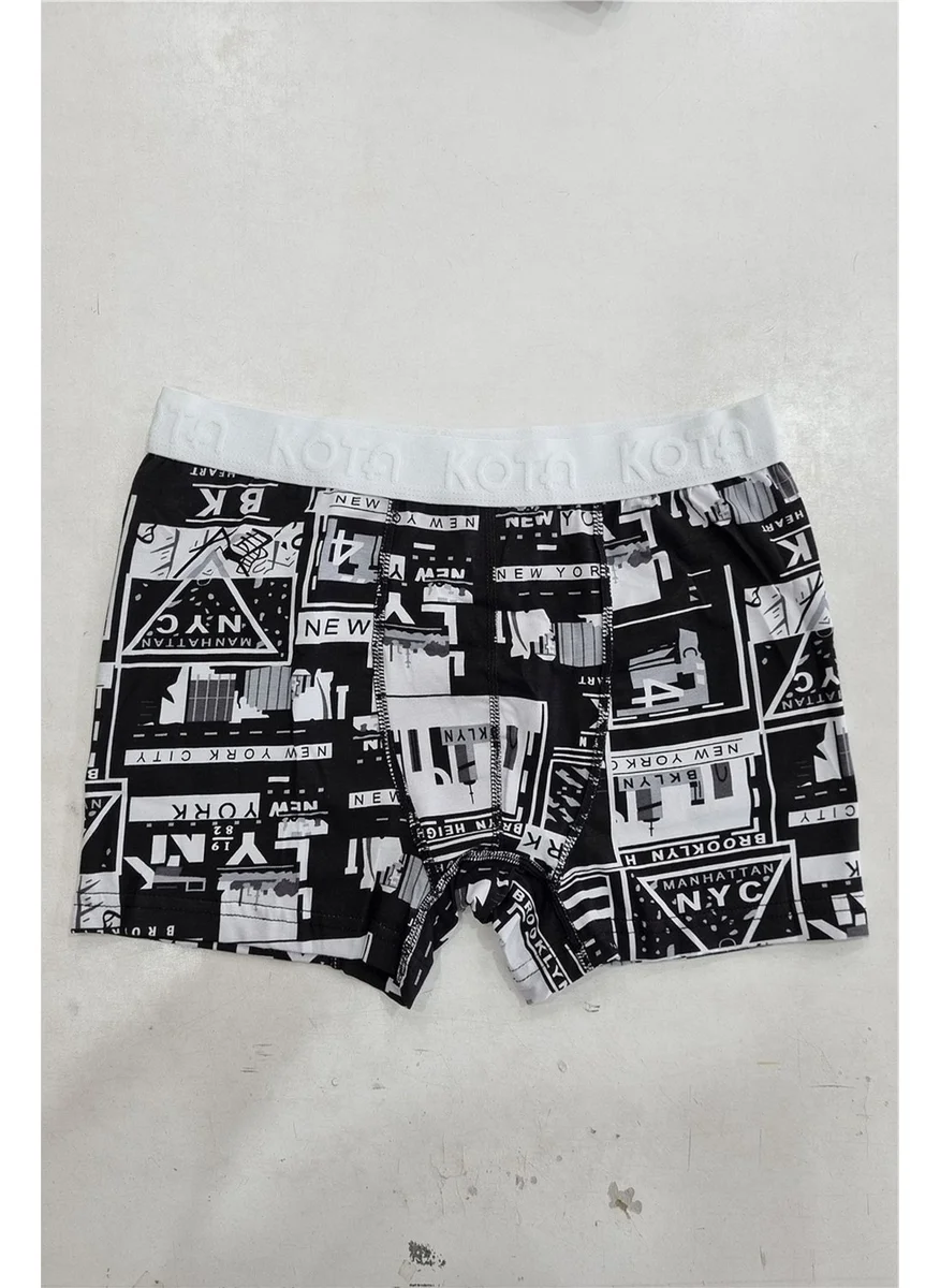 KOTA 1015X6 Men's 6-Piece Mixed Pattern Boxer-