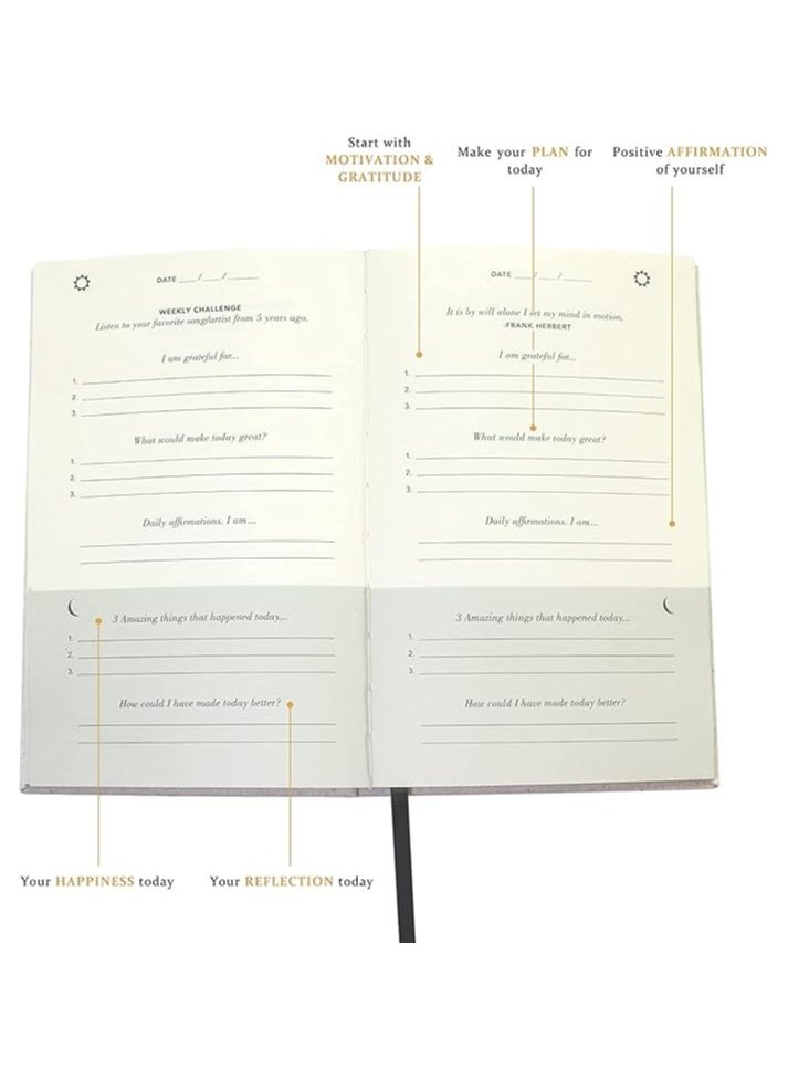 Generic - 5 Minute Journal&Gratitude Journal for Happiness, Mindfulness, and Reflection - Daily Affirmations with Simple Guided Format - Life Planner - Image 1