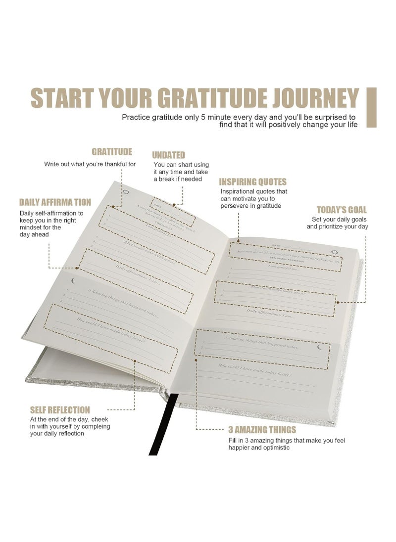 Generic - 5 Minute Journal&Gratitude Journal for Happiness, Mindfulness, and Reflection - Daily Affirmations with Simple Guided Format - Life Planner - Image 1