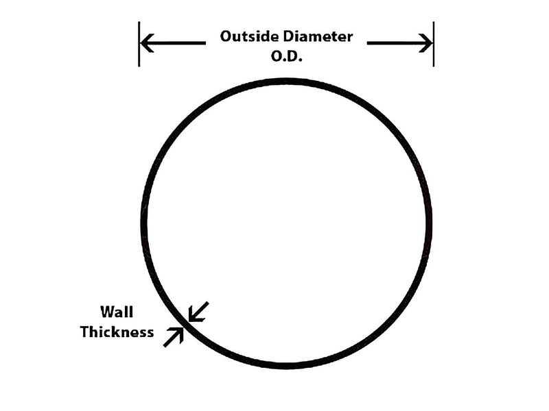 HPS AT90-150-CLR-2 6061 T6 Aluminum Elbow Pipe Tubing, 16 Gauge, 90 Degree Bend, 1.5" OD, 0.065" Wall Thickness, 2" Center Line Radius - Image 4