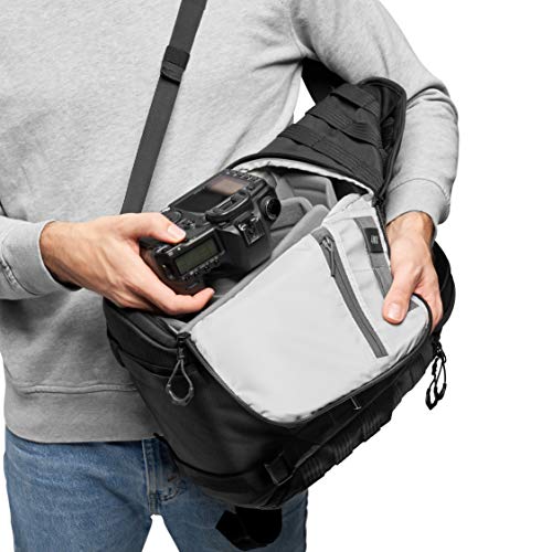 Lowepro Polyester Protactic BP 300 AW II Mirrorless And DSLR Backpack - With Quickshelf Divider System - Camera Gear To Personal Belongings - For Mirrorless Like Sony Apha9 - LP37265-PWW, Black - Image 5