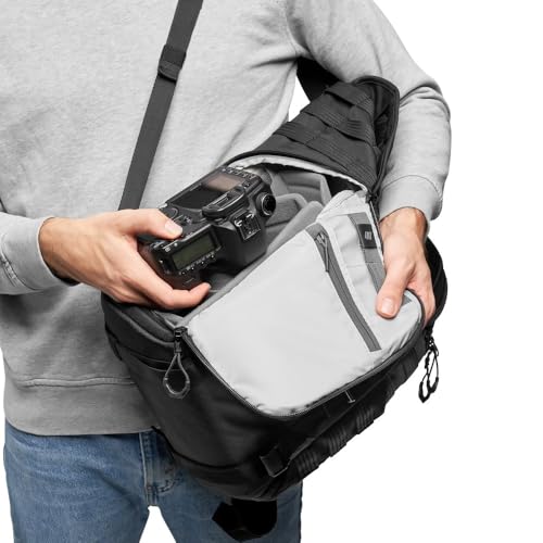 Lowepro Polyester Protactic BP 300 AW II Mirrorless And DSLR Backpack - With Quickshelf Divider System - Camera Gear To Personal Belongings - For Mirrorless Like Sony Apha9 - LP37265-PWW, Black - Image 4
