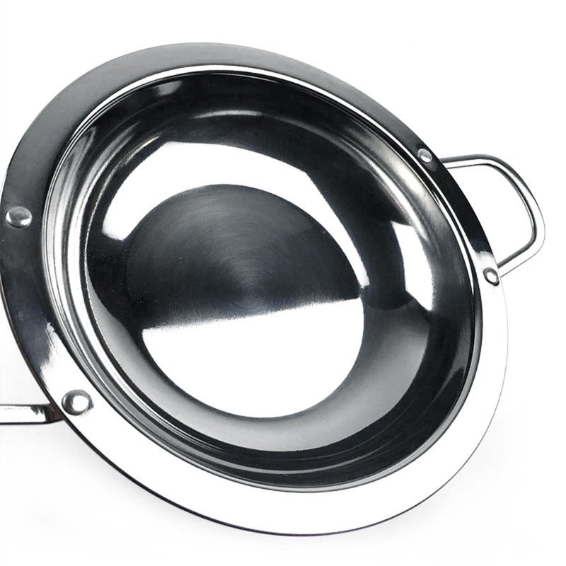 Stainless Steel Soup Pot 30cm Wide Edge Design Double Handled Pot - Flat Bottom Even Heat Distribution Large Capacity Soup Pot for Home Commercial Cooking Hot Pot Seafood Feasts - Image 3