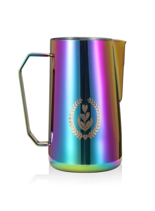 MUVNA Espresso Milk Pitcher, 600ml / 20.3oz Milk Frothing Jug, Sharp Spout Latte Art Pitcher with Wide Thick Handle (colorful) - Image 1