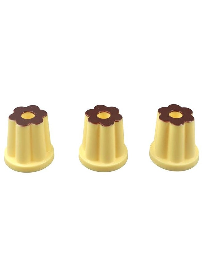 Pokinge 3Pcs Cute Cream Pudding Pen Holder,Cartoon Pudding Design Pencil Holder Plastic Pen Base,Pencil Holder Cup Pencil Organizer for Home School Officees - Image 4