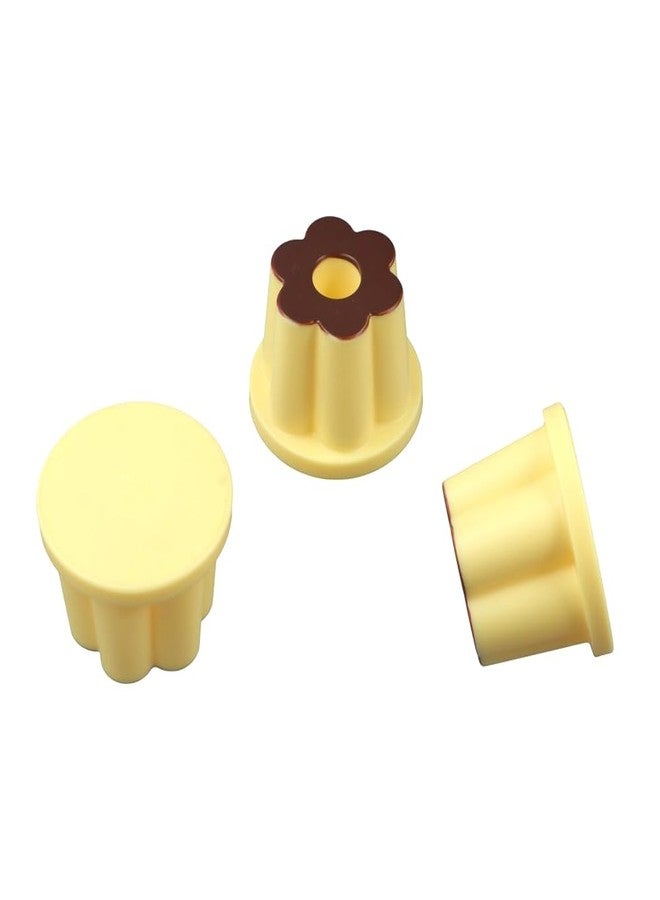 Pokinge 3Pcs Cute Cream Pudding Pen Holder,Cartoon Pudding Design Pencil Holder Plastic Pen Base,Pencil Holder Cup Pencil Organizer for Home School Officees - Image 5