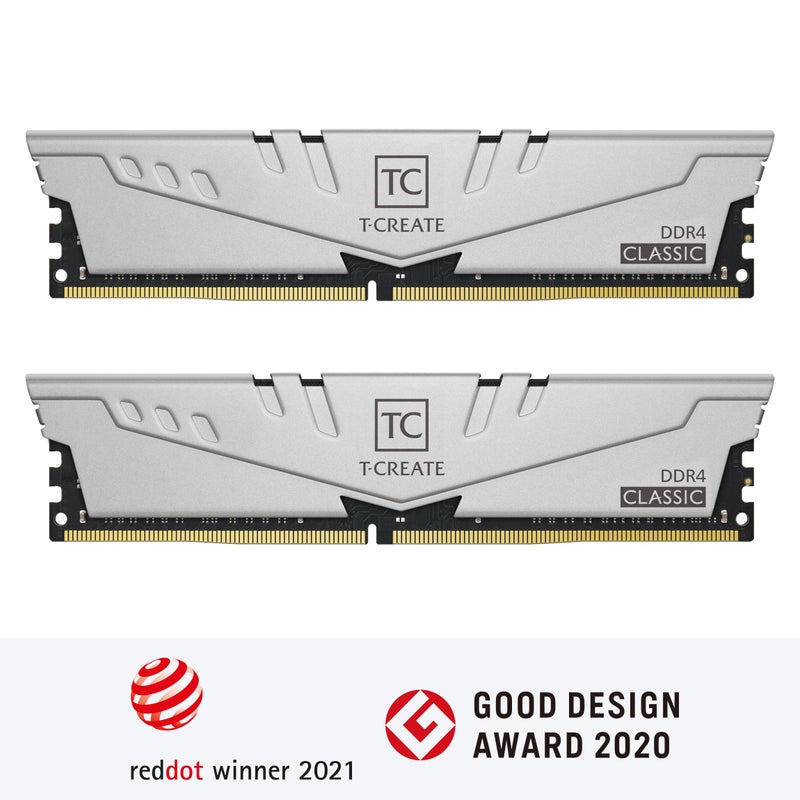 TEAMGROUP T-Create Classic 10L DDR4 16GB Kit (2 x 8GB) 3200MHz (PC4 25600) CL22 Desktop Memory Module Ram - TTCCD416G3200HC22DC01 - Image 2