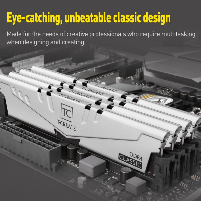 TEAMGROUP T-Create Classic 10L DDR4 16GB Kit (2 x 8GB) 3200MHz (PC4 25600) CL22 Desktop Memory Module Ram - TTCCD416G3200HC22DC01 - Image 3