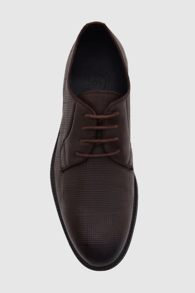 D'S DAMAT Brown Patterned Classic Leather Shoes 1HF099551081M