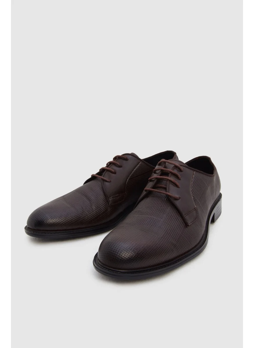 D'S DAMAT Brown Patterned Classic Leather Shoes 1HF099551081M