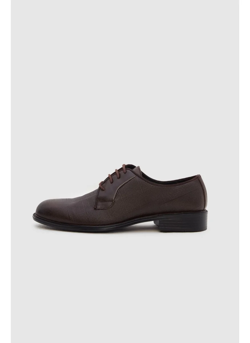 D'S DAMAT Brown Patterned Classic Leather Shoes 1HF099551081M
