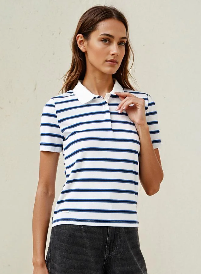 Lee Cooper Lee Cooper Striped Polo Cotton T-shirt