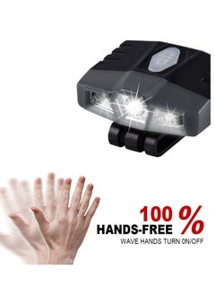 KASTWAVE Ultra Bright Mini Hands Free LED Clip on Cap Light - Rechargeable Waterproof Hat Light Flashlight Headlamp for Fishing Camping Hand Work Baseball Caps(Black)  - Image 4