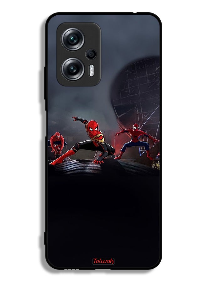Tolwak Xiaomi Redmi Note 11T Pro Plus 5G Protective Case Cover Three Spiders - Image 2