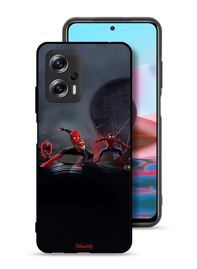 Tolwak Xiaomi Redmi Note 11T Pro Plus 5G Protective Case Cover Three Spiders - Image 1
