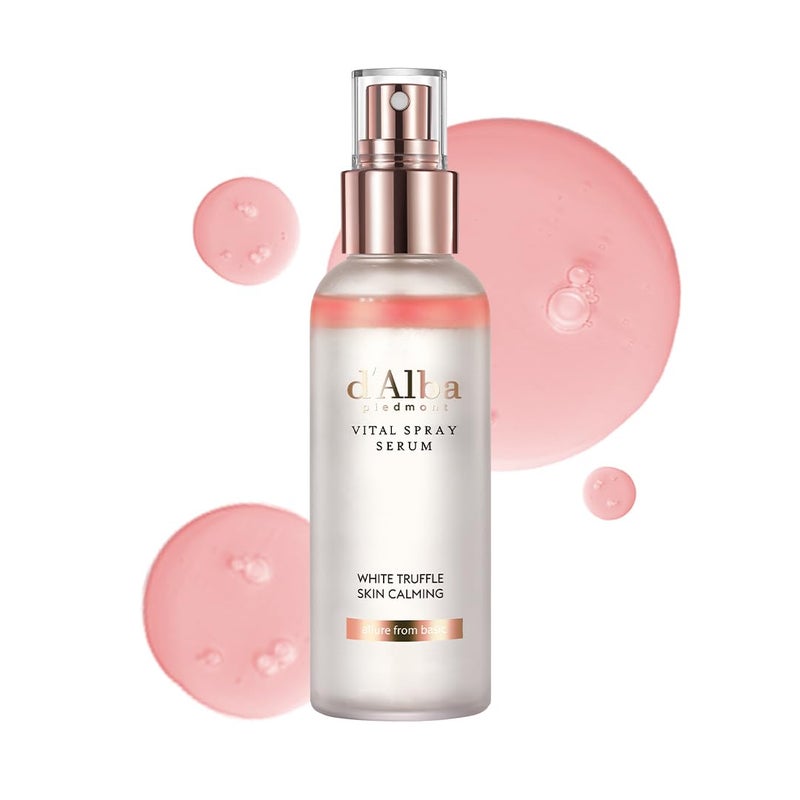 d'alba Piedmont Italian White Truffle Vital Spray Serum, Vegan Skin Care, Calming and Hydrating Facial Mist for Red and Sensitive Skin, Glow Serum, Surfactant Free, All in One, Korean Skin Care - Image 1