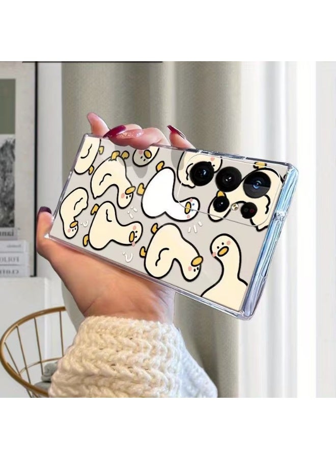 تيمو حافظة هاتف بتصميم عصري دمية بطة، متوافقة مع هاتف سامسونج جلاكسي اس 24 الترا - Image 2