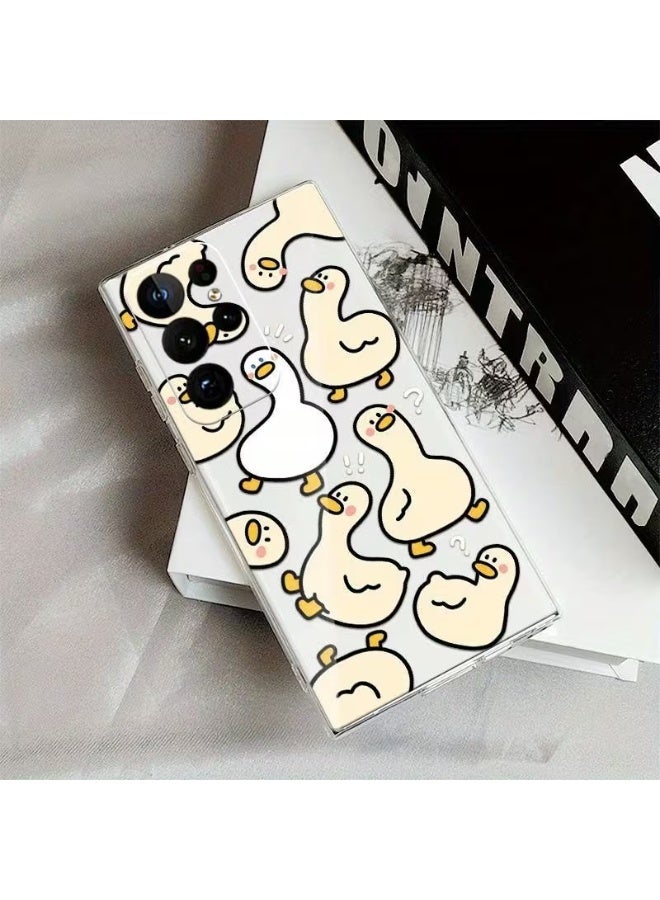 تيمو حافظة هاتف بتصميم عصري دمية بطة، متوافقة مع هاتف سامسونج جلاكسي اس 24 الترا - Image 3