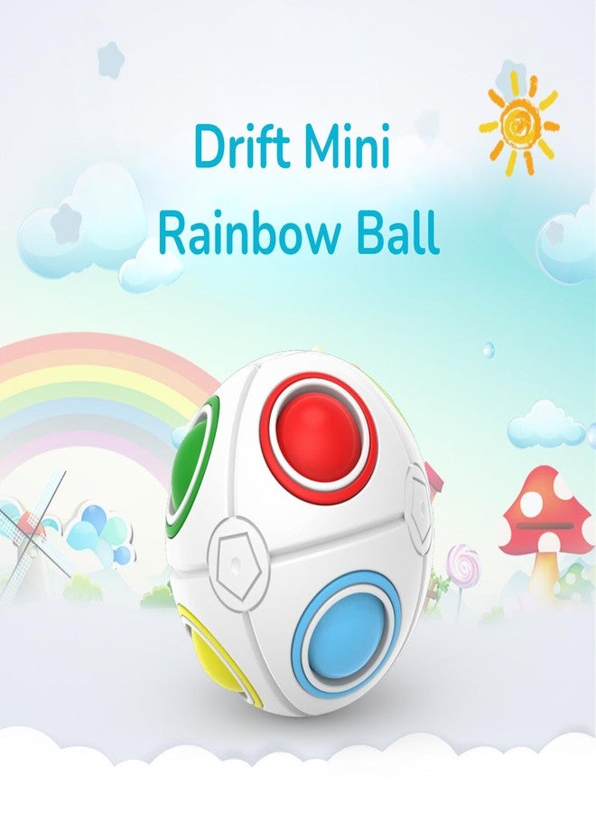 Cubelelo Drift Mini Rainbow Ball Puzzle | Compact, Multicolor Sphere (Fidget Toy) | Portable Brain Teaser for Kids & Adults | Stress Relief & Fun On-The-Go Puzzle - Image 2
