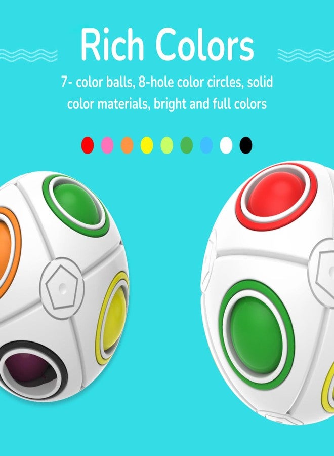 Cubelelo Drift Mini Rainbow Ball Puzzle | Compact, Multicolor Sphere (Fidget Toy) | Portable Brain Teaser for Kids & Adults | Stress Relief & Fun On-The-Go Puzzle - Image 3