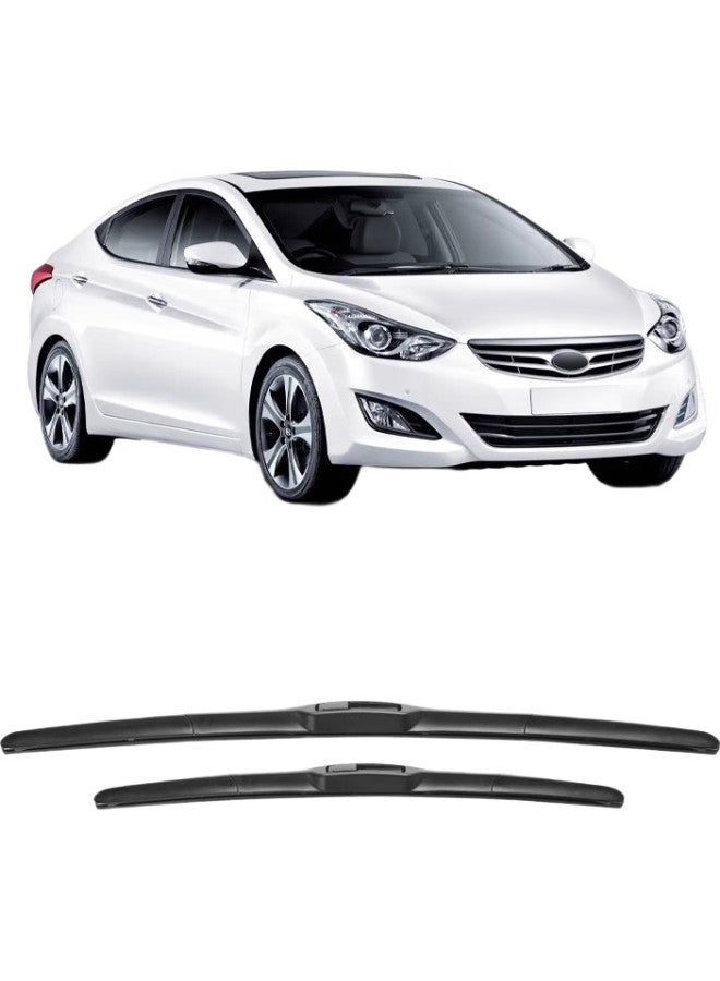 Speed Paisu 12-16 Hyundai Elantra/13-17 Hyundai Verna Windshield Wipers, Original Boneless Wiper Blades, Rubber Strips, Silent, 26+14 - Image 1
