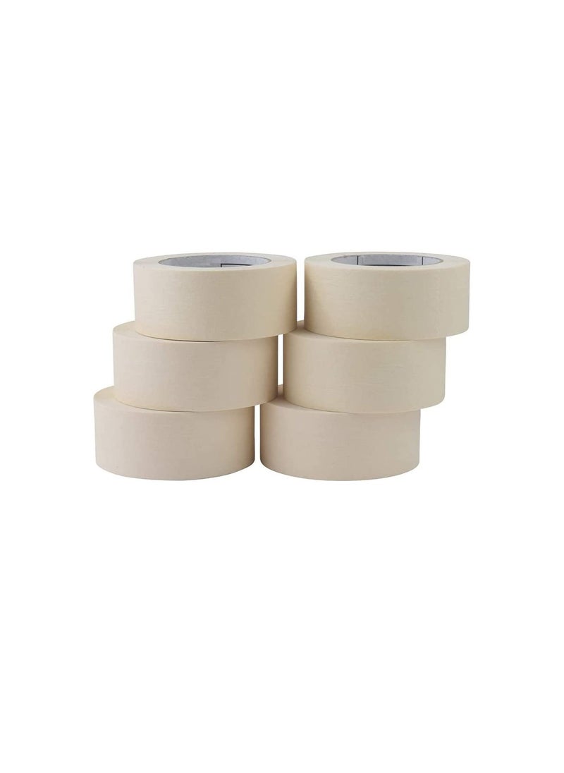 ROBUSTLINE Robustline Adhesive Masking Tape General Purpose Painter's Tape Bulk for Painting, Labeling, Packing, Craft, Art, Home, Office, School Etc. (1 INCH, 8)  - Image 2