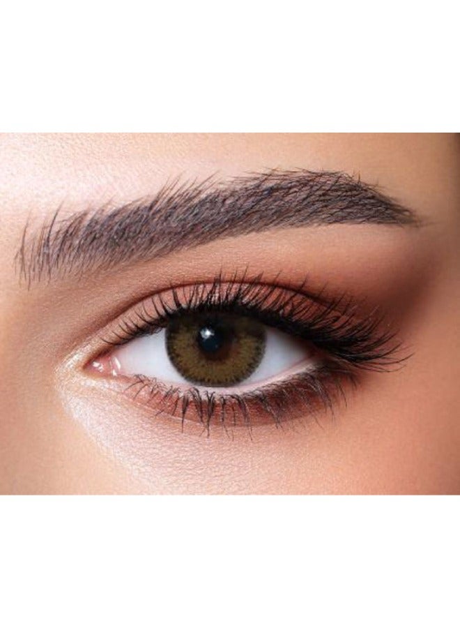 Bella Glow Radinat Hazelnut 3 Months Disposable Colored Contact Lenses Unisex Cosmetic Contact Lenses - Image 1