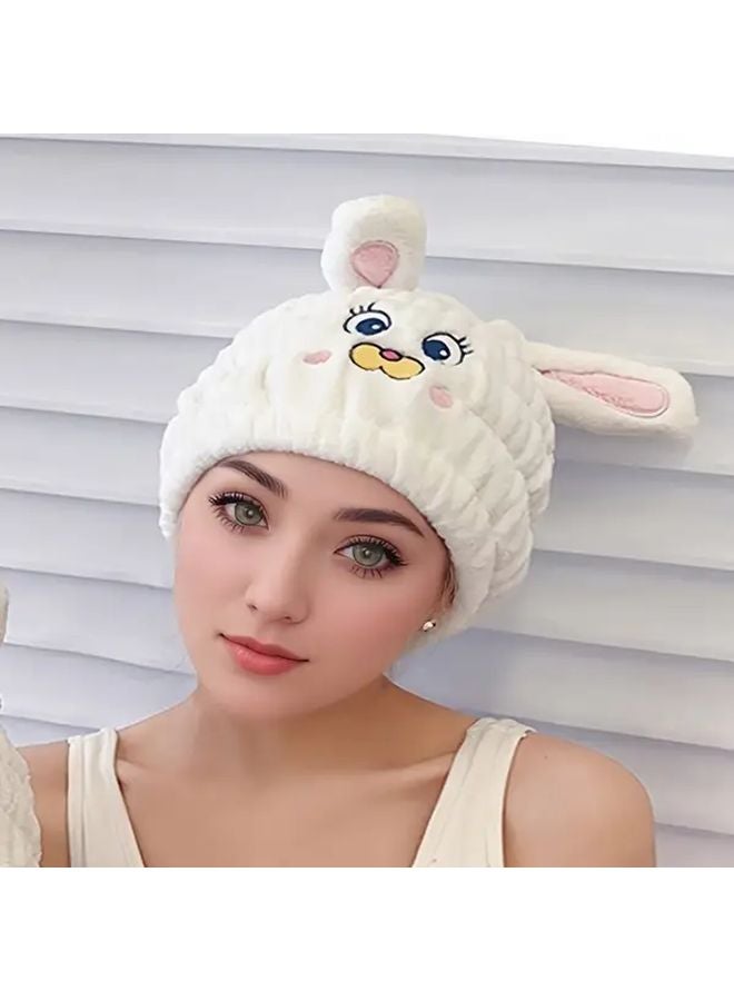 منشفة شعر من الريش الناعم فائقة النعومة تجف بسرعة للنساء بألوان الباستيل وتطريز يونيكورن - Image 4