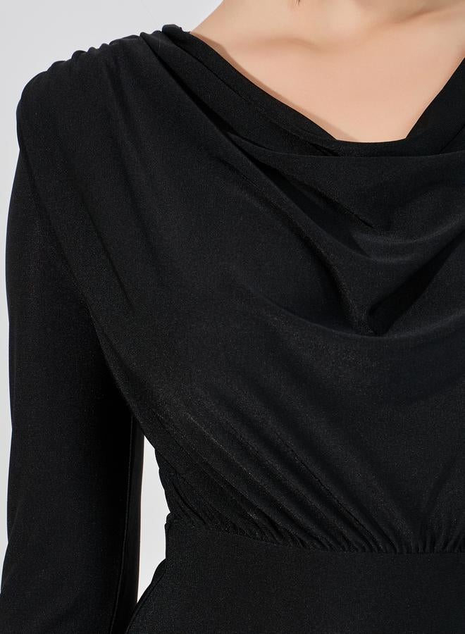 Styli Cowl Neck Midi Dress  - Image 3
