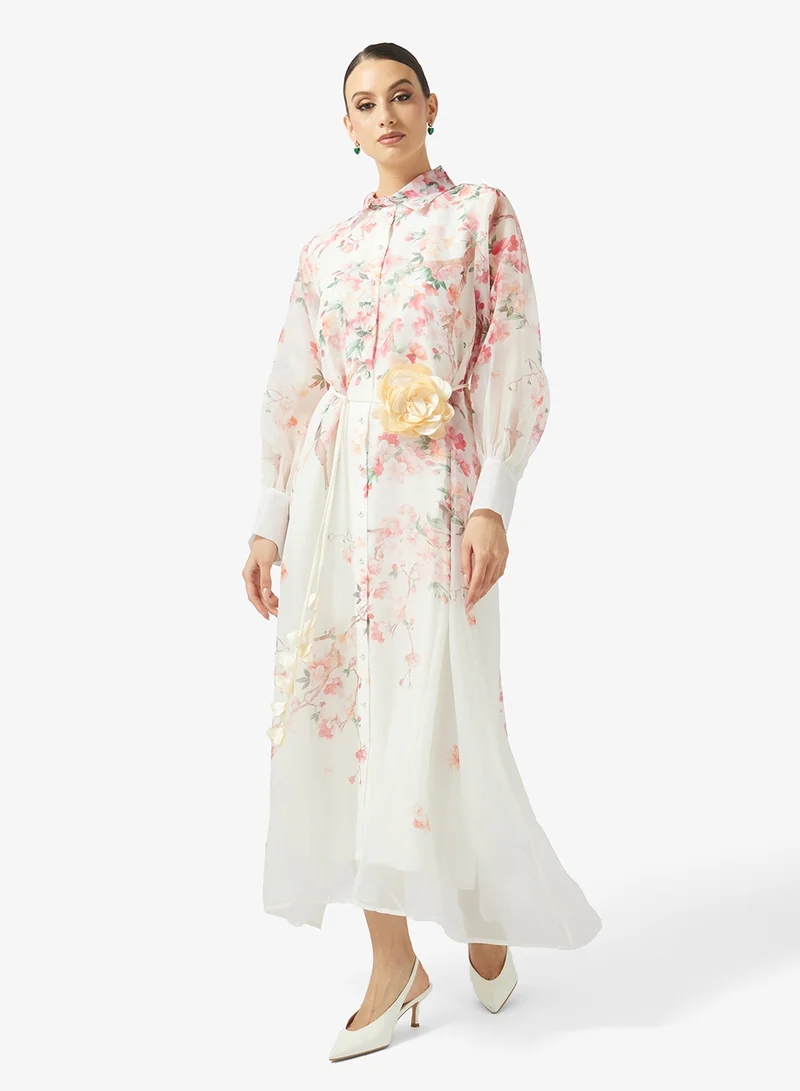خزانة Floral Print Dress