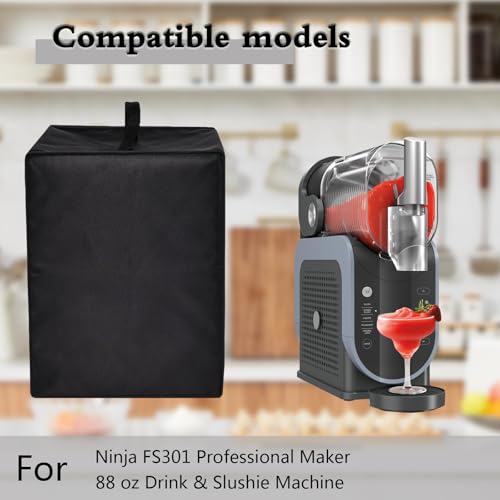 CouldyCasi Slushie Machine Cover for Ninja Slushie Machine FS301 Heavy Duty Waterproof Protective Frozen Drink Maker Cover Compatible with Ninja SLUSHi Professional Frozen Drink Maker FS301C, Slushie Machine Lid - Image 2