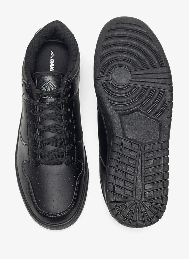 أوكلان حذاء رياضي رجالي برباط بلون سادة - Image 4