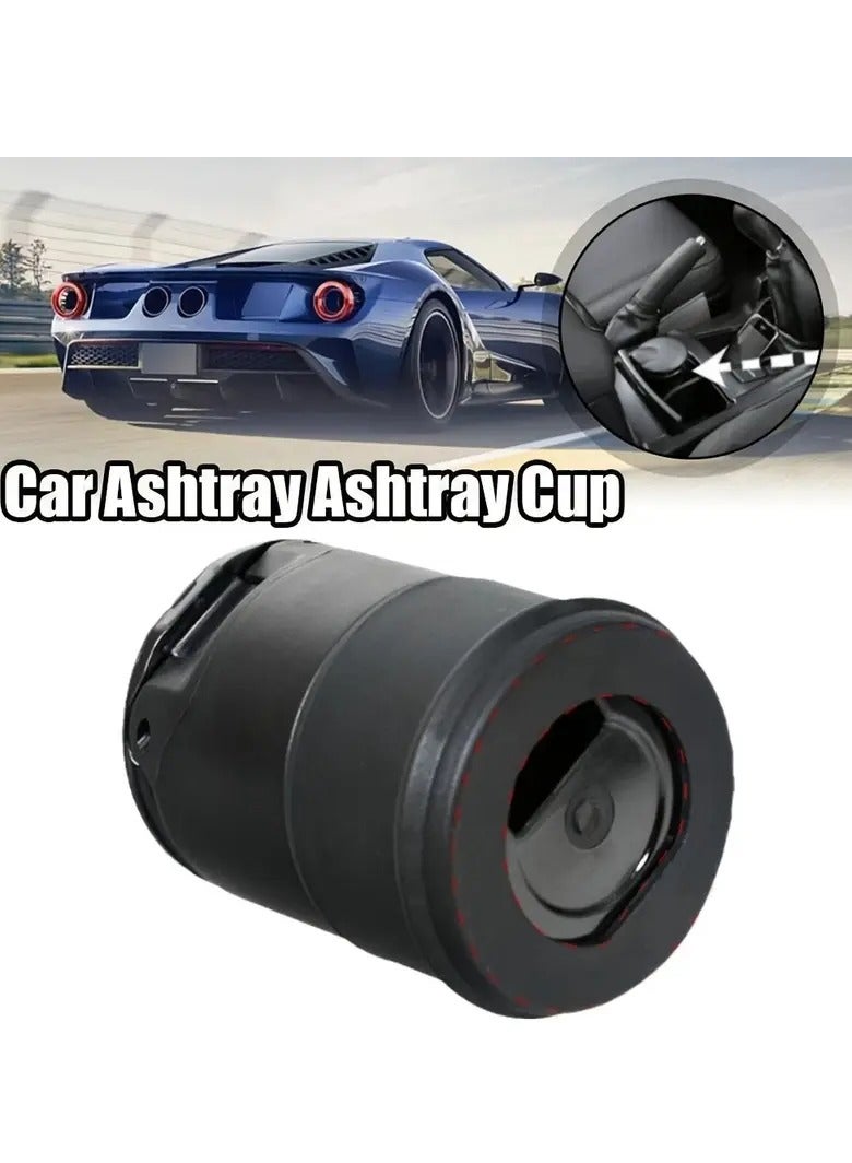 PAMEER Portable Car Ashtray and Cup Holder with Lid Mini Car Trash Can Ash Tray with LED Blue Light Sets for All Vehicle Types and Travel - Image 5